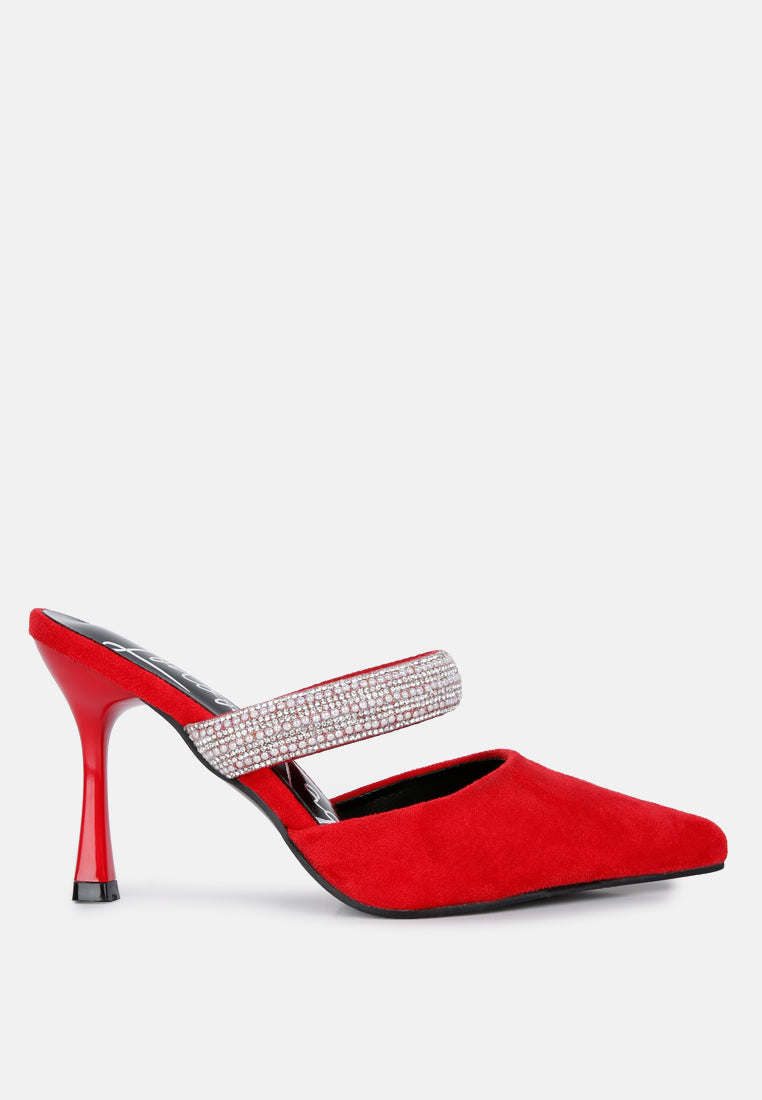 fauci diamante strap heeled mules by ruw#color_red