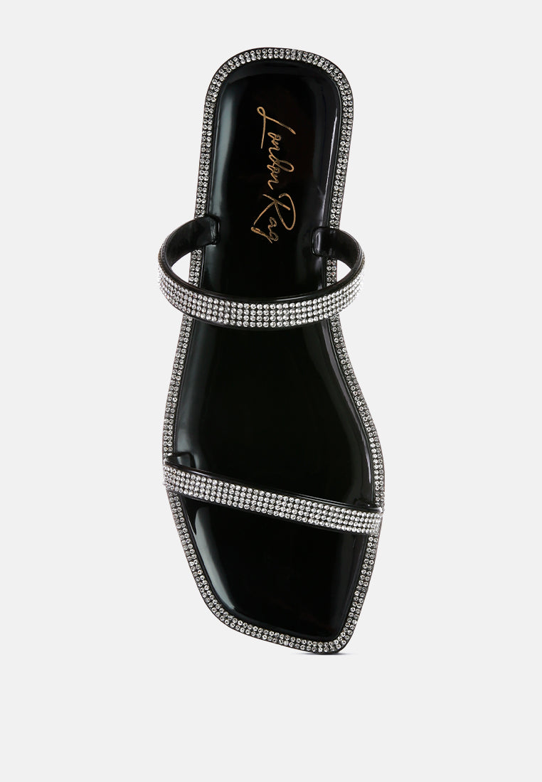 fenta diamante detail jelly flats by ruw#color_black