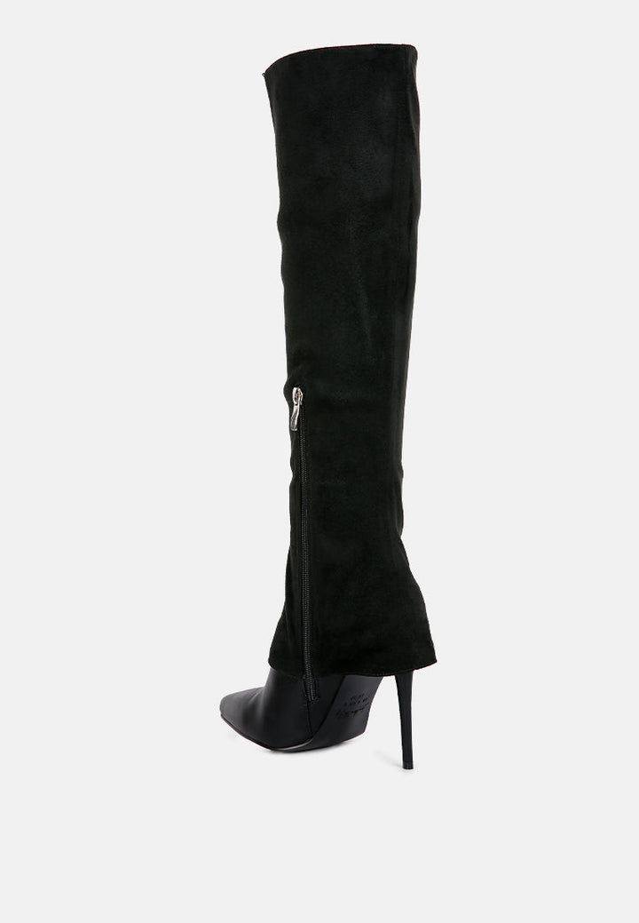 fifido fold-over stiletto knee boots by ruw#color_black