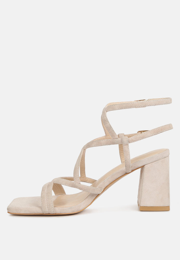 fiorella strappy block heel sandals by ruw#color_beige
