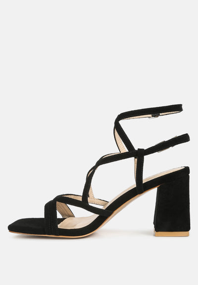 fiorella strappy block heel sandals#color_black