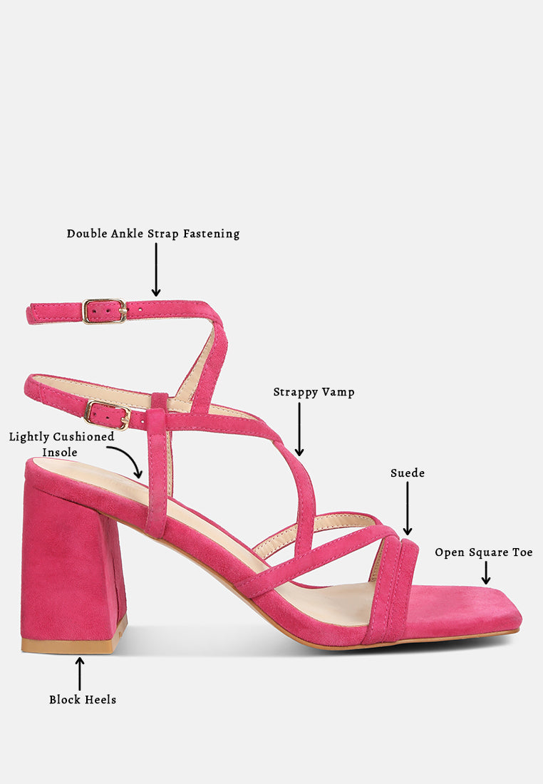 fiorella strappy block heel sandals by ruw#color_fuchsia