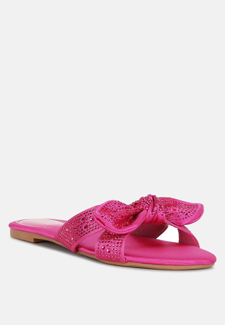 fleurette bow flat sandals by ruw#color_fuchsia