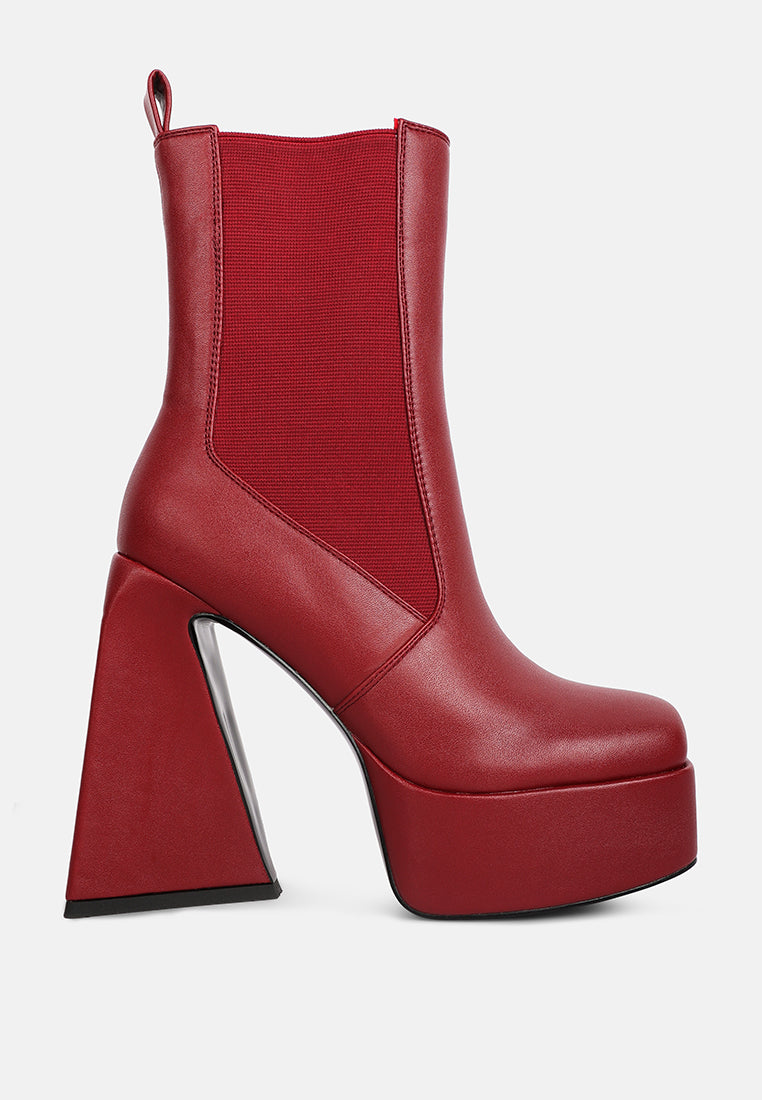 frosty high platform block heel chelsea boot by ruw#color_burgundy