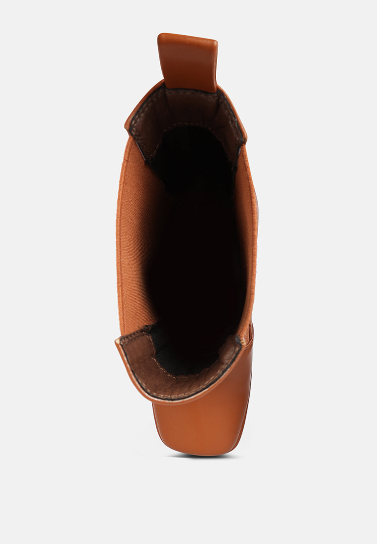 frosty high platform block heel chelsea boot by ruw#color_tan