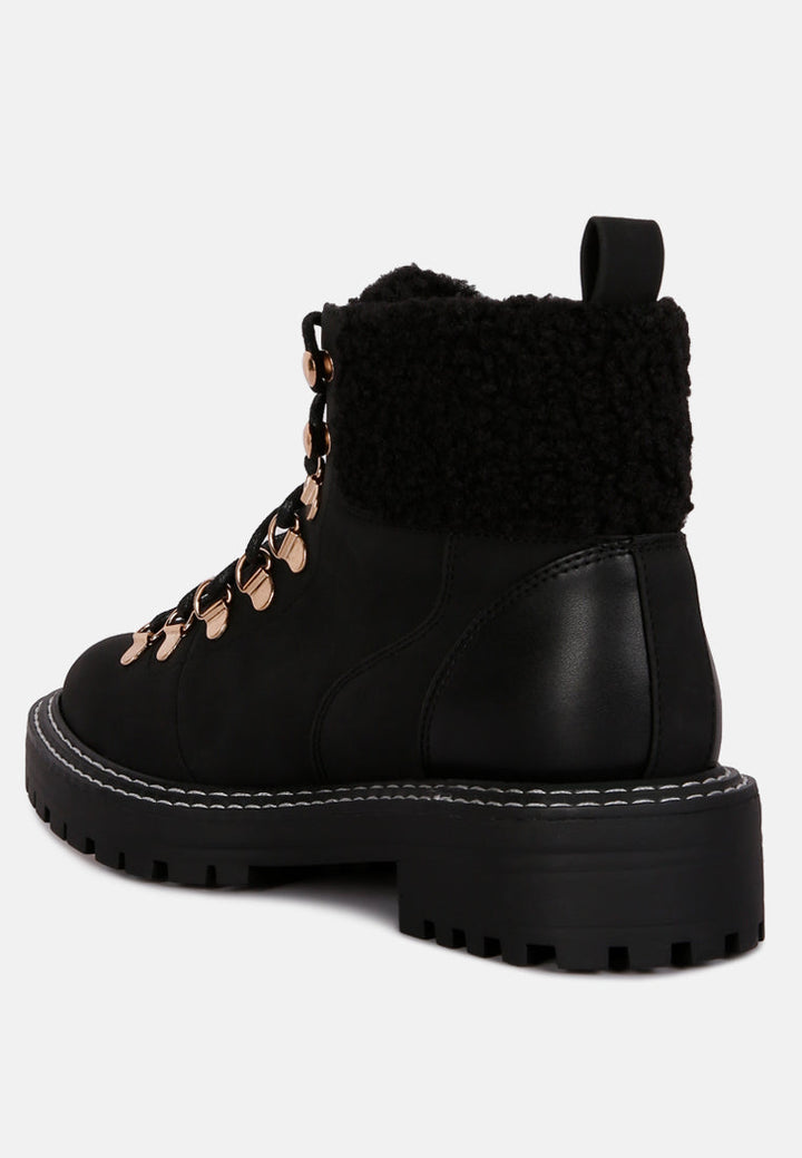 gatlinburg shearling collar ankle boots by ruw#color_black