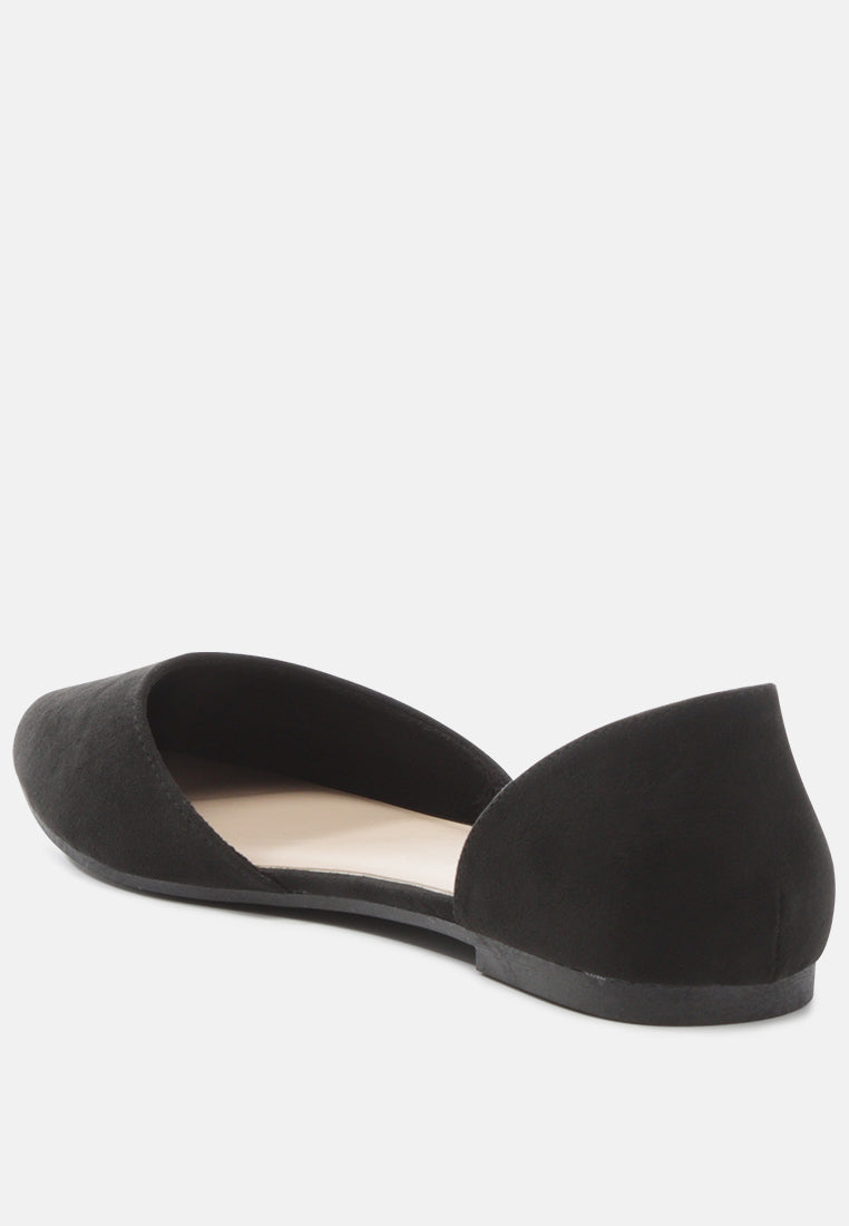 gergoina micro suede slip-on shoes by ruw#color_black