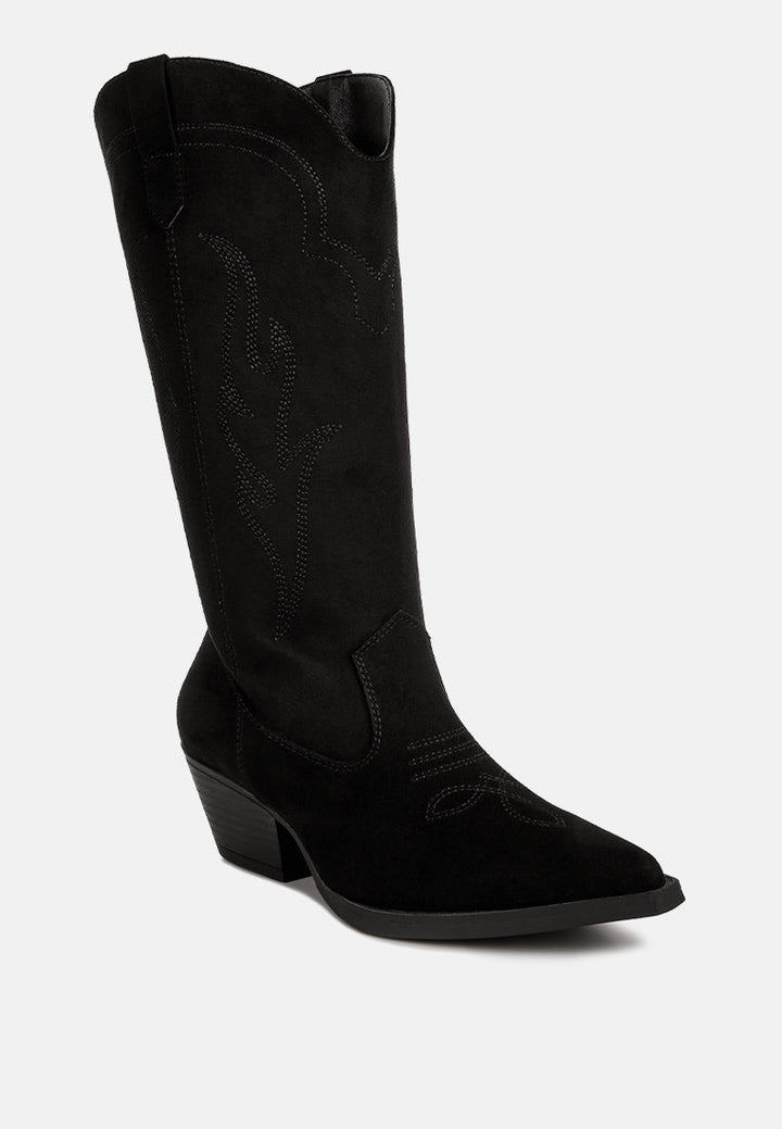 ginni embroidered calf boots by ruw#color_black