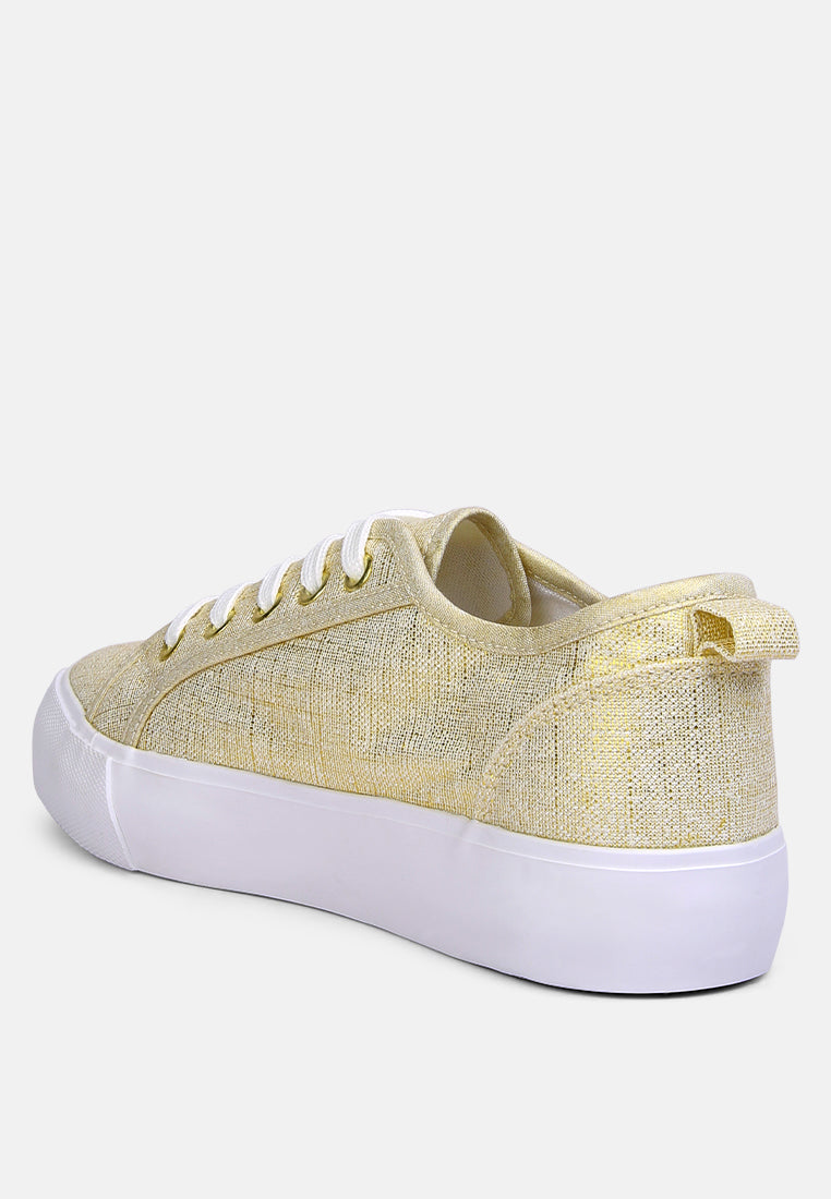 glam doll knitted sliver platform sneakers by ruw#color_gold