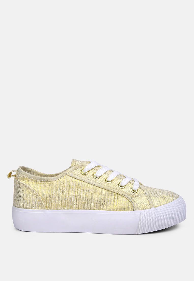 glam doll knitted sliver platform sneakers by ruw#color_gold