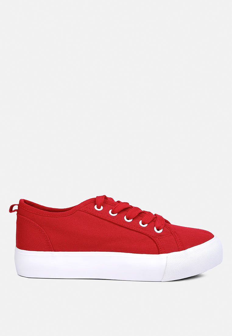 glam doll knitted sliver platform sneakers by ruw#color_red