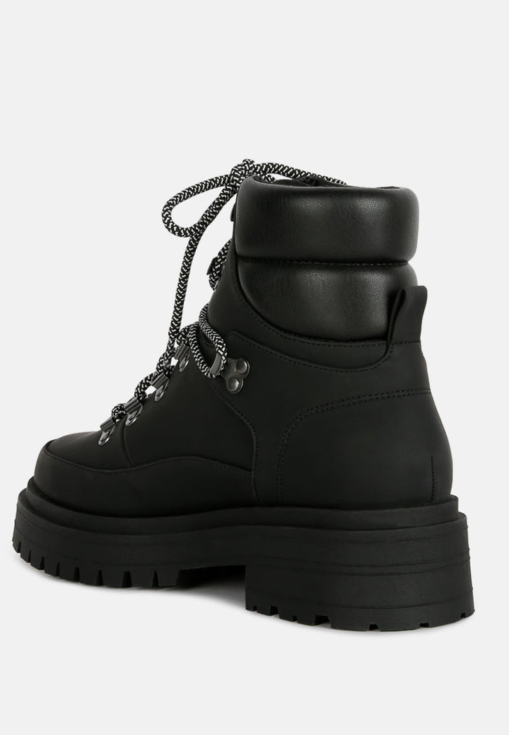 goliath lace up chunky biker boots by ruw#color_black