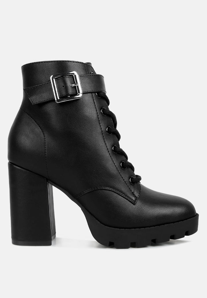 grahams faux leather lace up boots by ruw#color_black