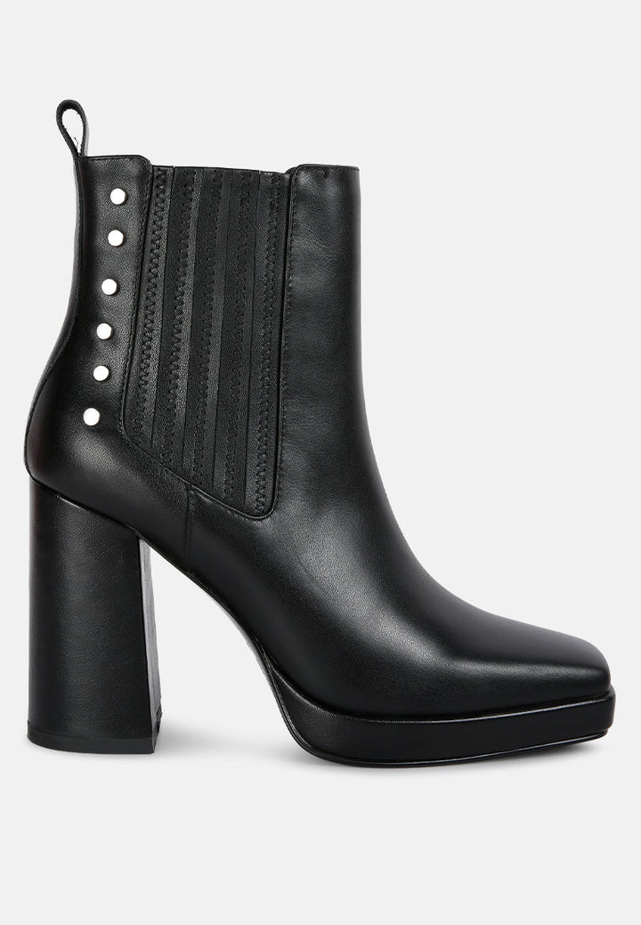 grape vine high heeled leather boot#color_black