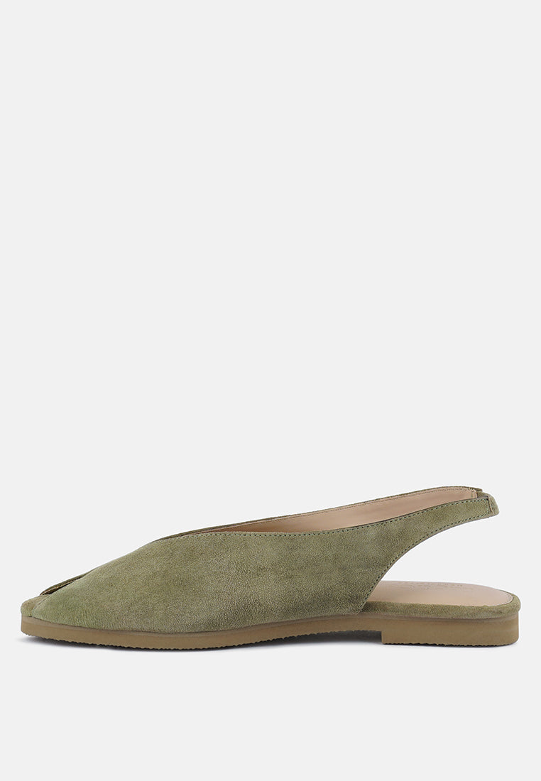 gretchen mustard slingback flat sandals#color_green