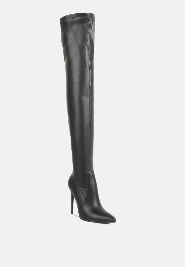 gush over knee heeled boots by ruw#color_black