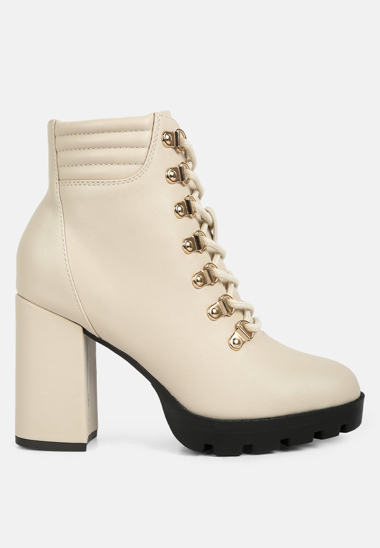 hamiltons lace up block heel boots by ruw#color_beige