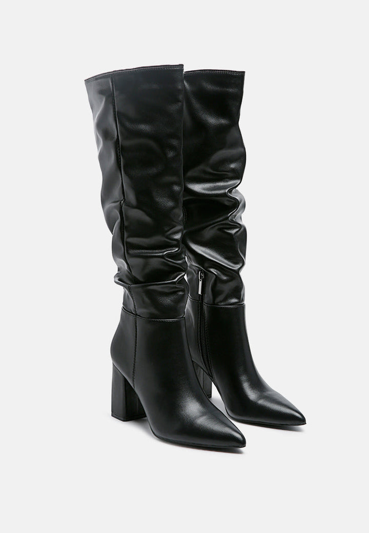 hanoi knee high slouch boots by ruw#color_black