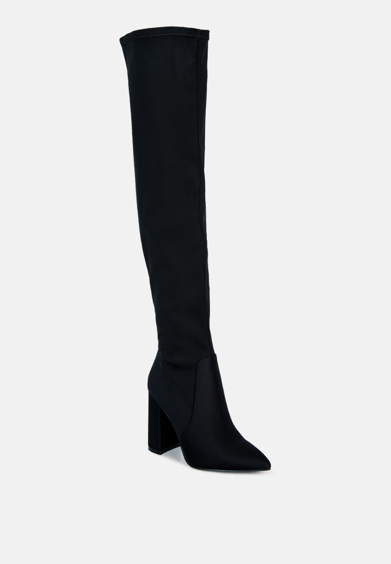 schiffer high block heeled long boot by ruw#color_black