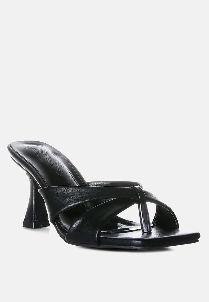 highflip criss cross spool heel sandals by ruw#color_black
