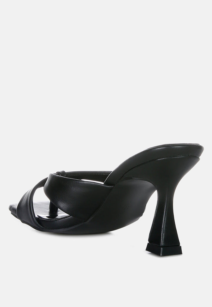 highflip criss cross spool heel sandals by ruw#color_black