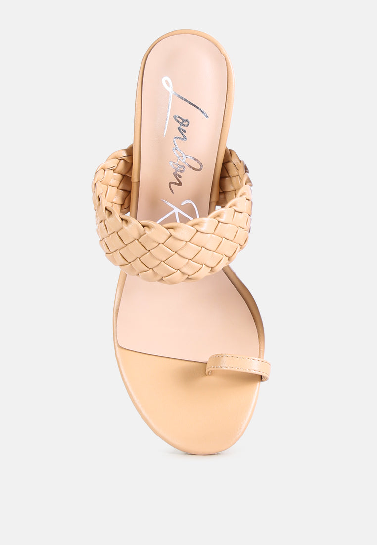 high perks woven strap high heels by ruw#color_latte