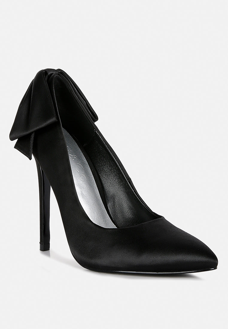 hornet high heeled satin pump sandals by ruw#color_black