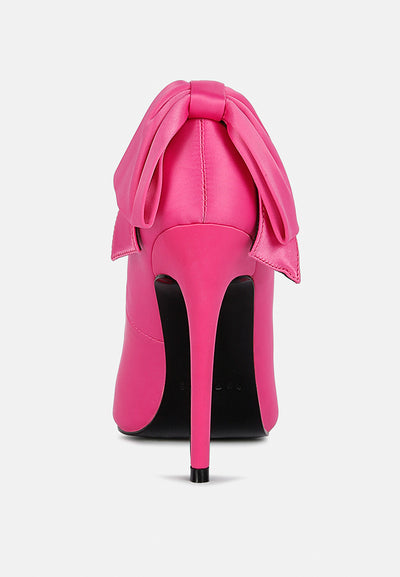 hornet high heeled satin pump sandals#Color_Fuchsia