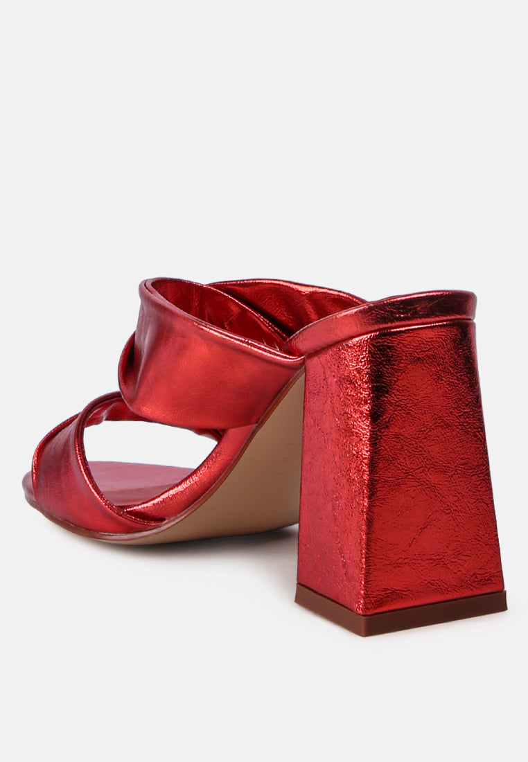 hot mess puffy block heel sandals by ruw#color_red