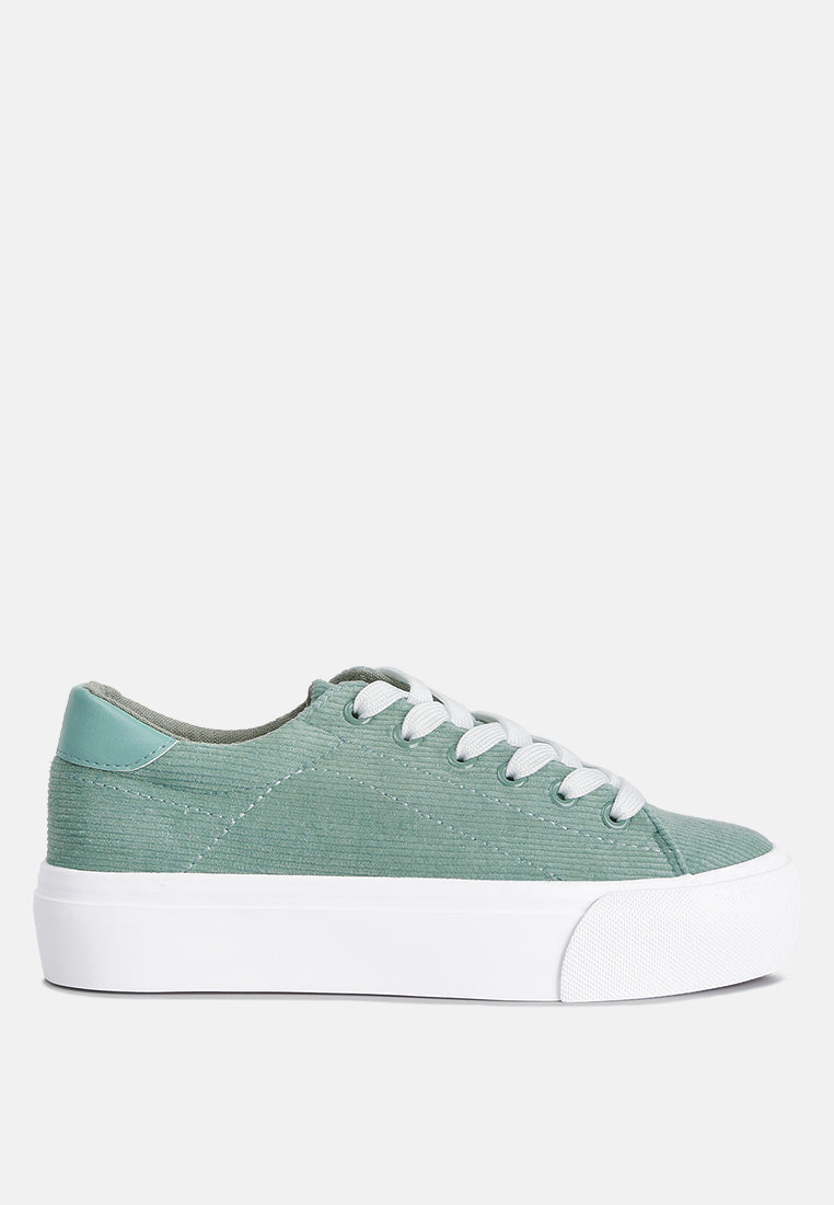hyra solid flatform canvas sneakers by ruw#color_mint