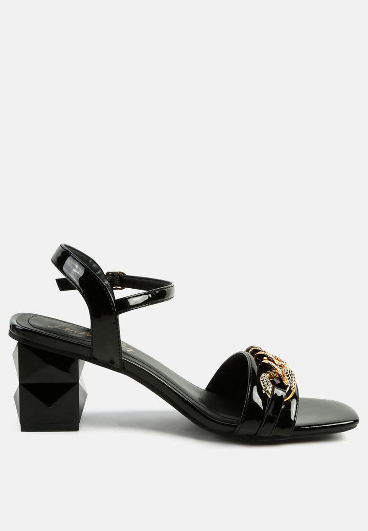 illusion metal chain link fantasy heel sandals by ruw#color_black