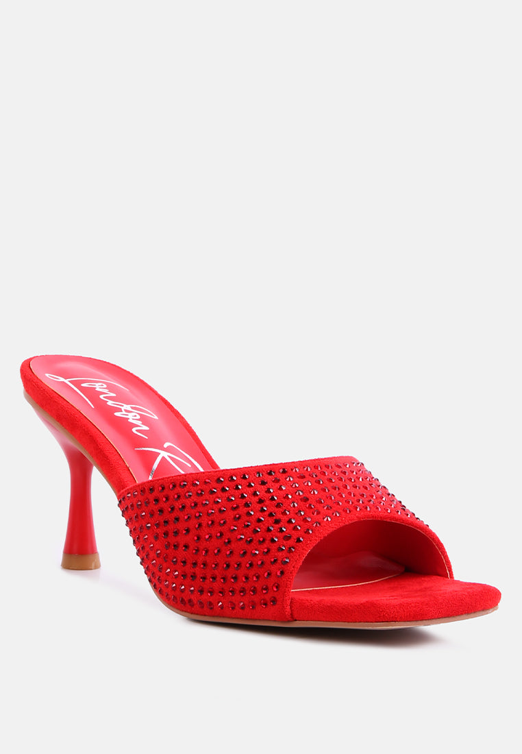 imprint heat set diamante slip on sandals by ruw#color_red