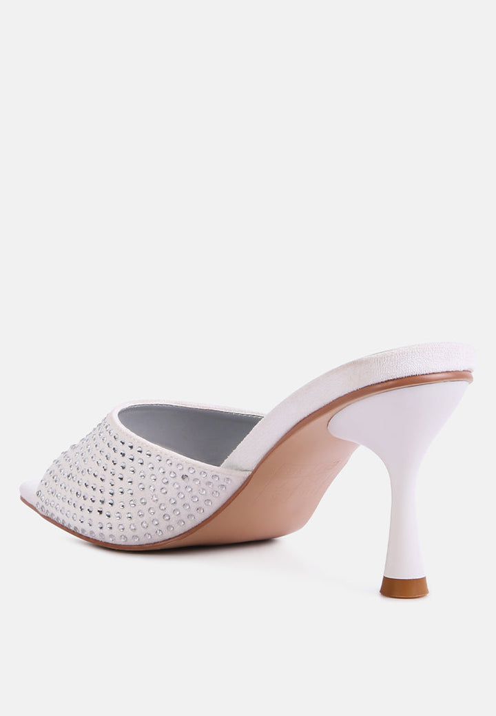 imprint heat set diamante slip on sandals by ruw#color_white