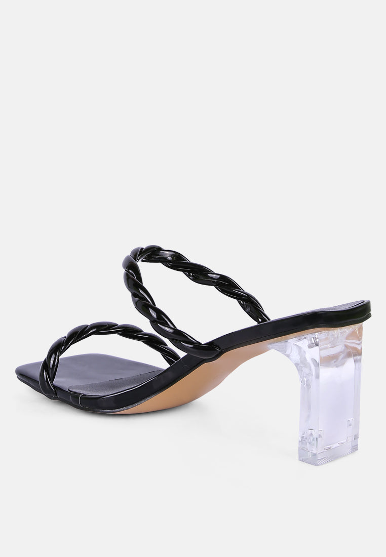 inamorata twisted strap mid heel sandals by ruw#color_black