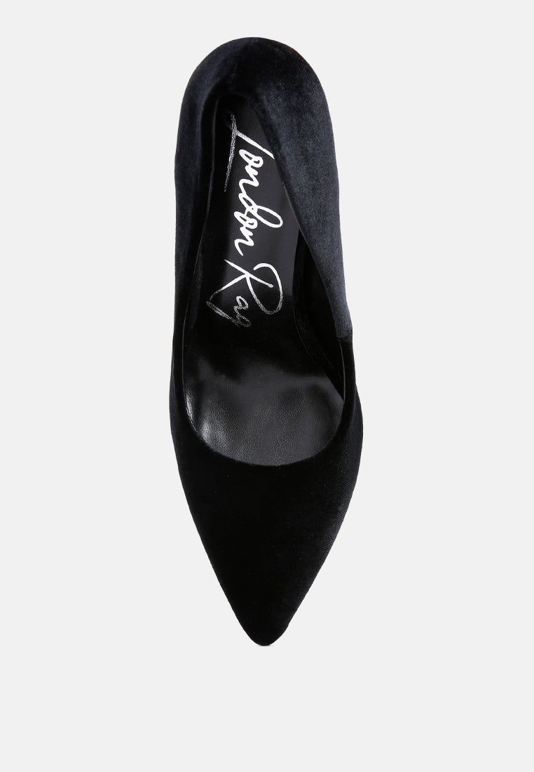 janessa velvet stiletto heel pumps by ruw#color_black