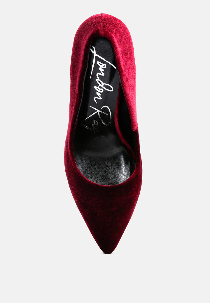 janessa velvet stiletto heel pumps by ruw#color_burgundy