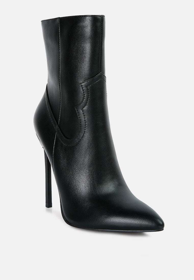 jenner high heel cowboy ankle boots by ruw#color_black