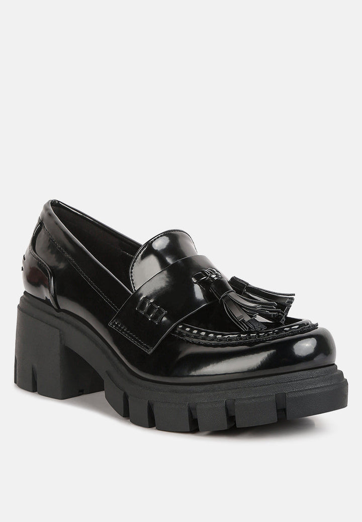 jonah tassels detail chunky loafers by ruw#color_black