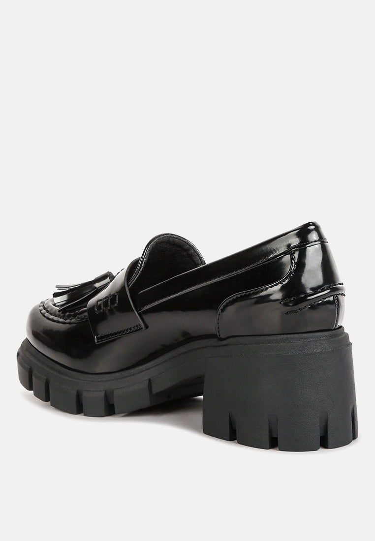 jonah tassels detail chunky loafers by ruw#color_black