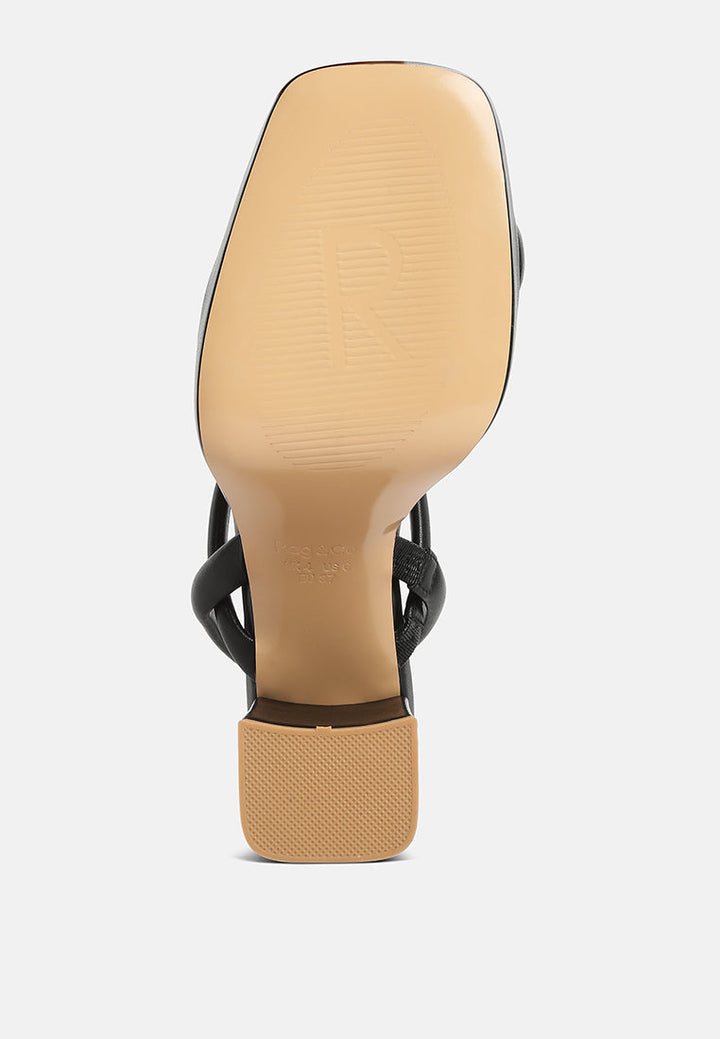 joslyn slingback block heel sandals by ruw#color_black