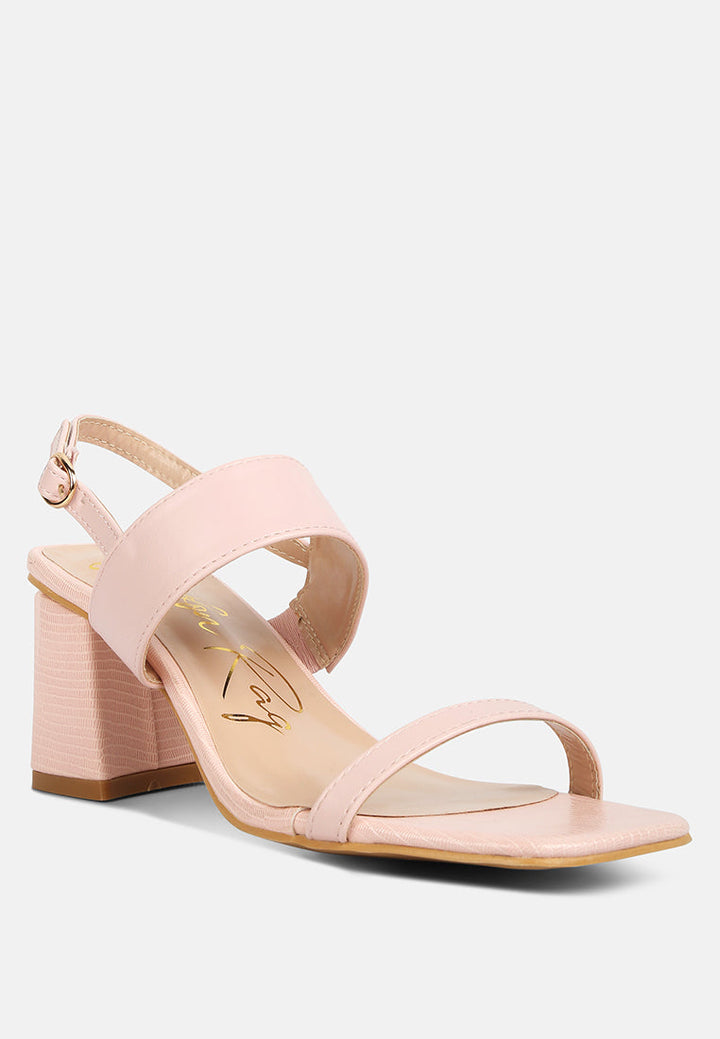 kirk elasticated gussets block heel sandals by ruw#color_pink