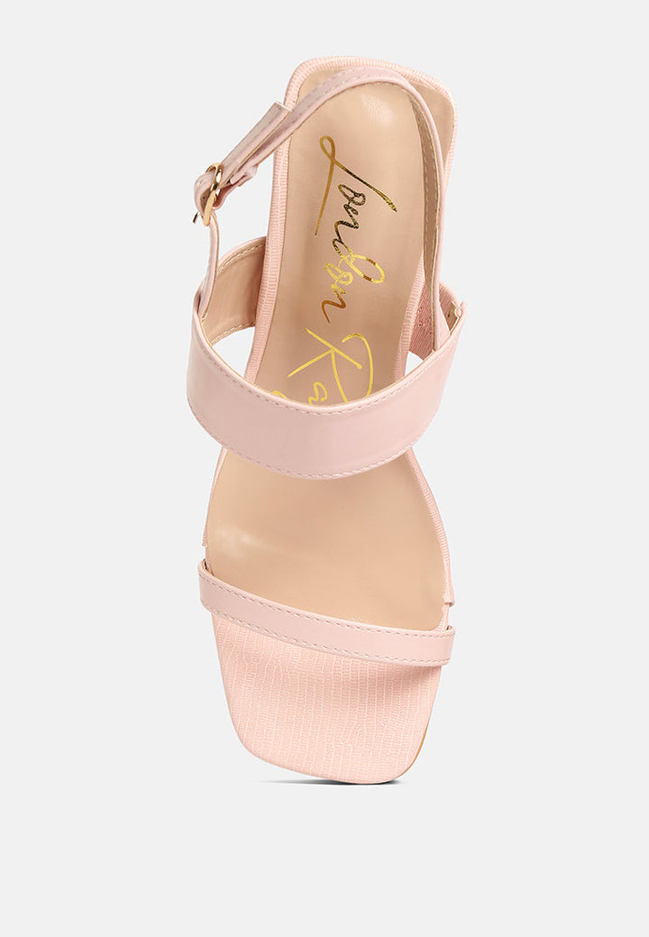kirk elasticated gussets block heel sandals by ruw#color_pink