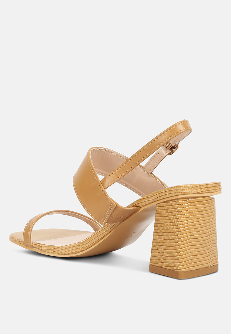 kirk elasticated gussets block heel sandals by ruw#color_tan