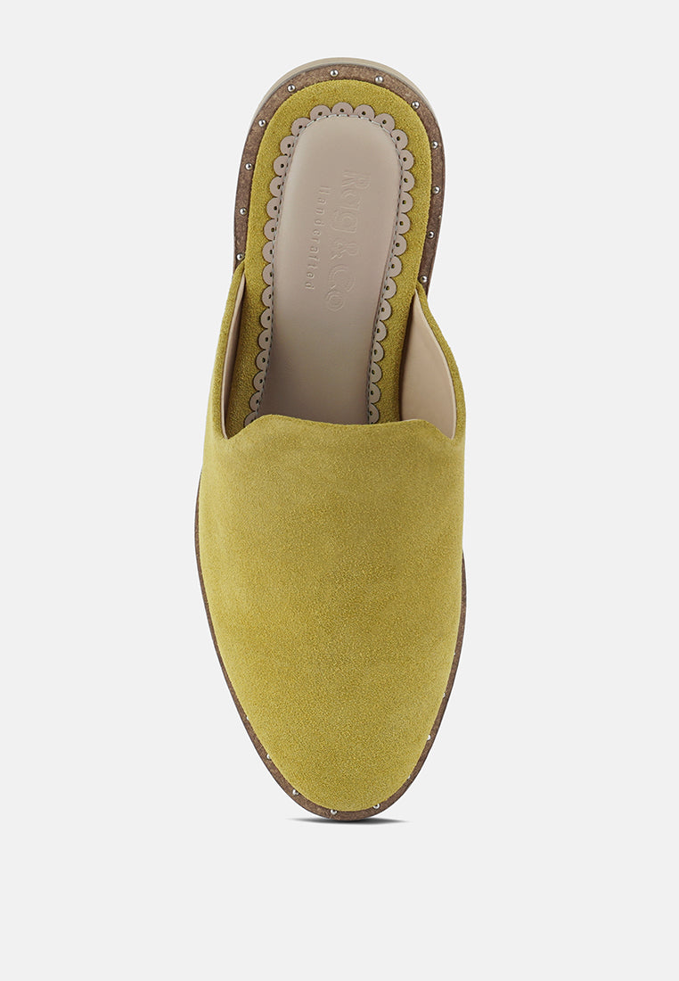 lia handcrafted canvas mules#color_mustard