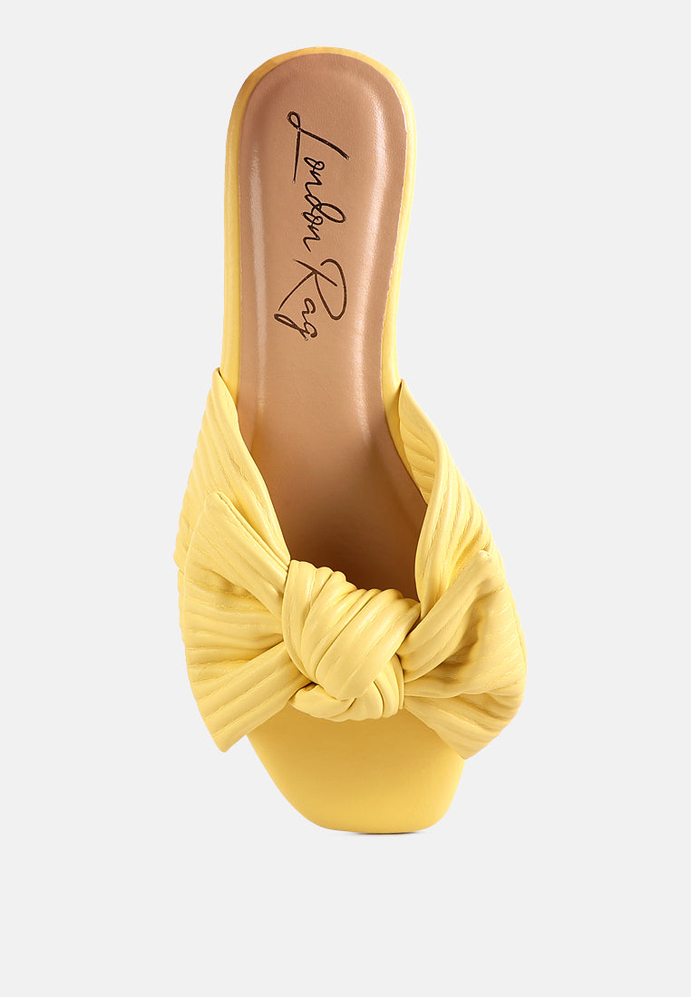 little jane textured bow slider flats by ruw#color_yellow