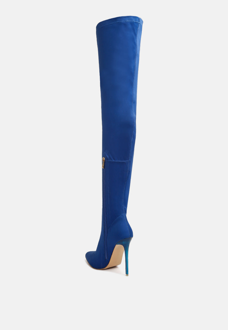 lolling long high heel boots by ruw#color_blue