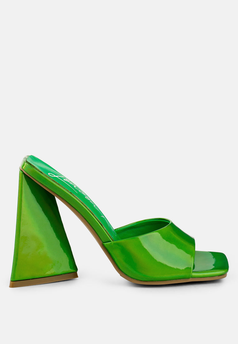 lovebug triangular block heel sandals by ruw#color_green
