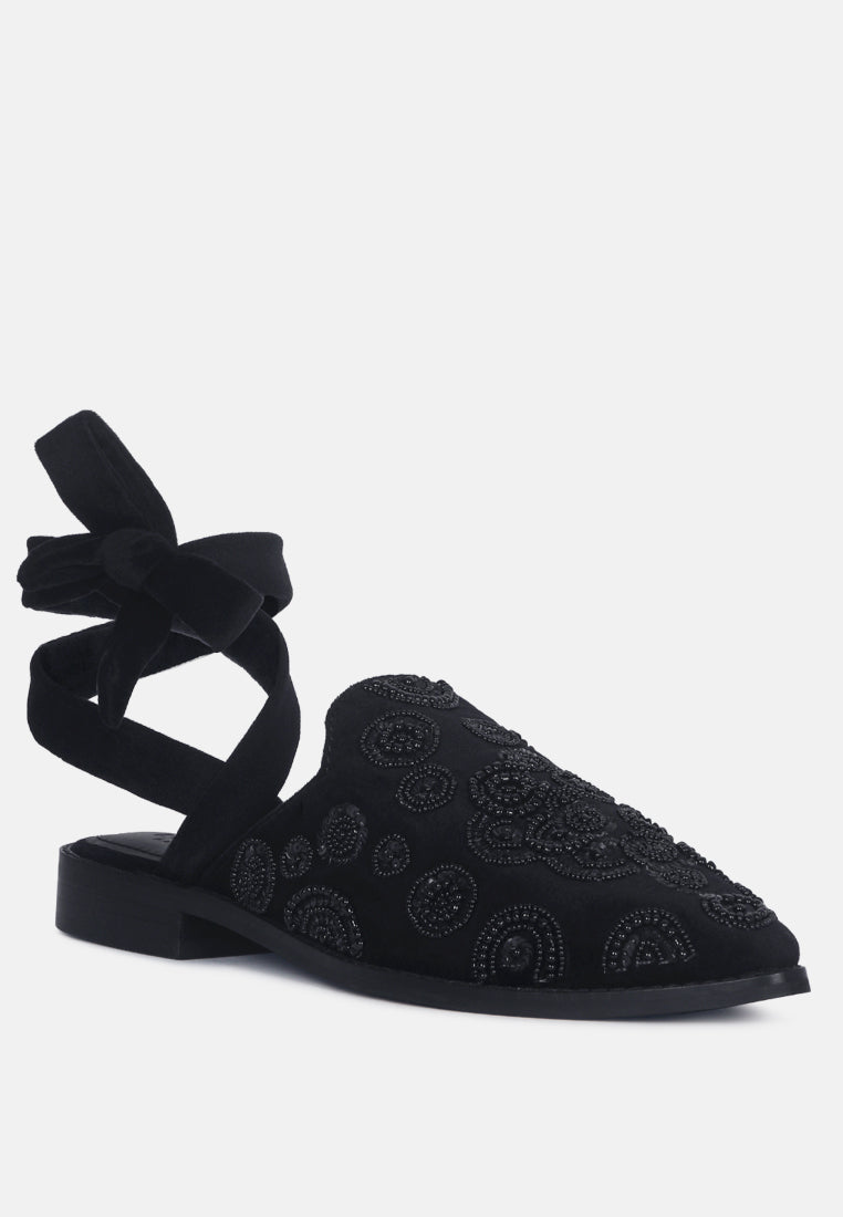 mande embroidered mules#color_black