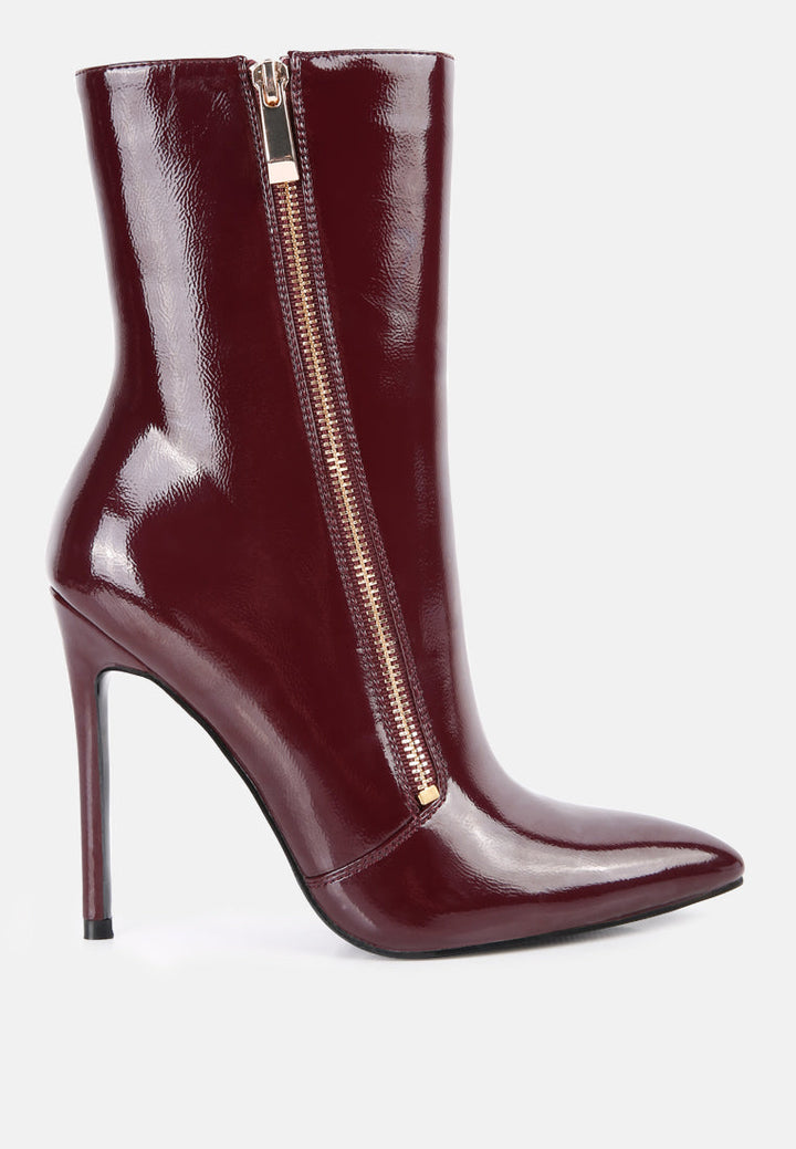 mania high heeled ankle boots by ruw#color_burgundy