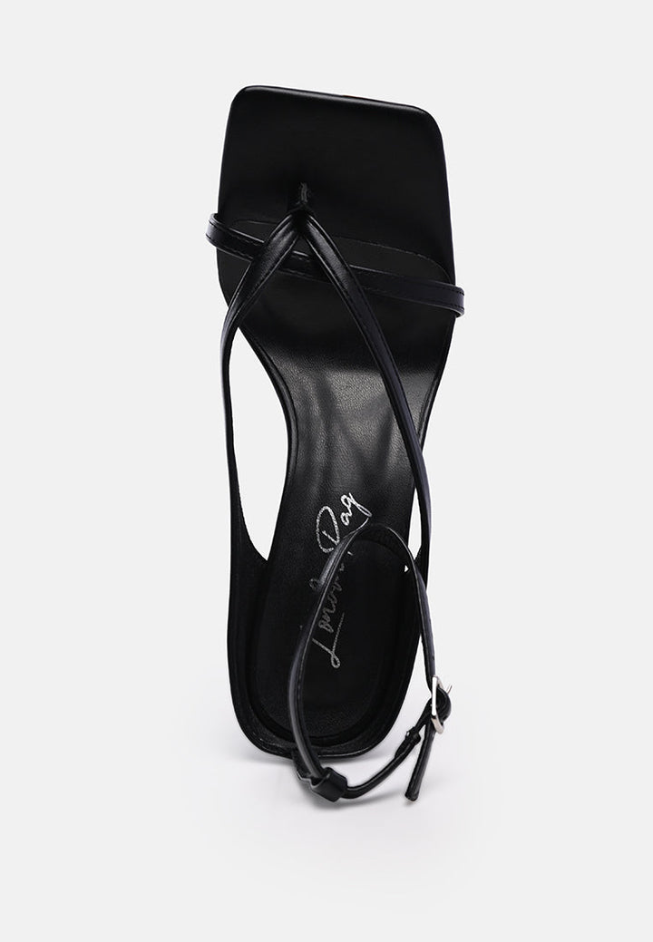 marcia ankle strap mid heel sandals by ruw#color_black